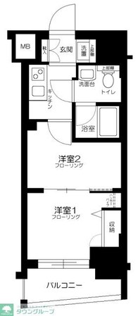CORES勝どきの物件間取画像